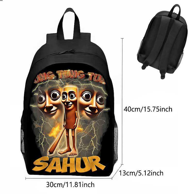 Italian Brainrot Classic Wooden Stick Figure Backpack