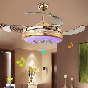 China OEM invisible hoja decorativos salón adjunto <span class=keywords><strong>ventiladores</strong></span> <span class=keywords><strong>de</strong></span> <span class=keywords><strong>techo</strong></span> lámpara <span class=keywords><strong>de</strong></span> luz - Product Image 1