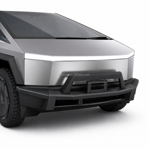กันชนหน้าเหล็กสำหรับ Cybertruck ปี 2024+ สีดำด้าน ทนทานสูง - Product Image 1