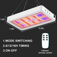 Lampu Tumbuh LED 1000W 8H/12H/16H dengan Pengatur Waktu, Spektrum Penuh Mirip Sinar Matahari, Dilengkapi Saklar Ganda untuk Dalam Ruangan, Smd2835 CE Rohs FCC 2000