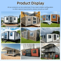 Casa Contenedor Expandible de Dos Pisos, Villa Modular Prefabricada de 3 Dormitorios con Terraza, Personalización de Lujo de Fábrica