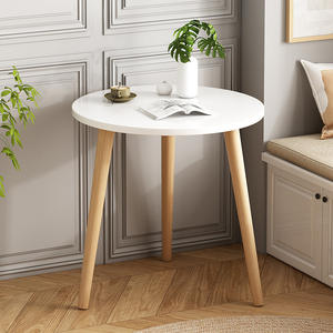 Mesa auxiliar Mesa redonda Sofá Mesa de comedor Minimalista y creativa Café pequeño para dormitorio Balcón Mesita de noche Sala de estar - Product Image 4