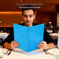 Porte-menu en cuir sur mesure A4 A5 A6, porte-menu de table de restaurant, dossier de menu en cuir pour hôtel, bar, salon, KTV, restaurant