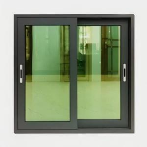 Fenêtres coulissantes <span class=keywords><strong>en</strong></span> aluminium à rupture de pont thermique AOSTTER NFRC AS2047, style villa minimaliste, panoramiques, à 3 rails, bi-partitionnées - Product Image 6