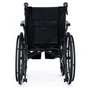 Fauteuil roulant manuel léger Dongpin, pliable, avec cadre en aluminium, siège confortable, <span class=keywords><strong>aide</strong></span> à la mobilité pour les personnes âgées et les patients, transport et voyage - Product Image 5