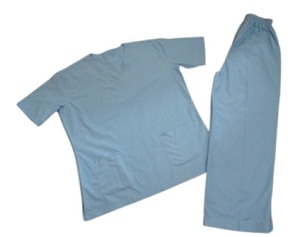 Reutilizable y lavable 100% algodón suave Unisex Quirúrgico Scrub Coat/ Hospital Dress Doctor Quirúrgico Uniforme - Product Image 1