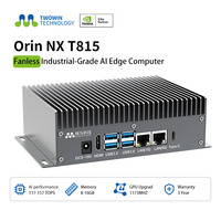 Nvidia Jetson Orin NX 8GB 16GB RAM 70-157 TOPS Boîtier AI Edge sans ventilateur T815 Ordinateur AI Edge pour Usine Intelligente et Sécurité