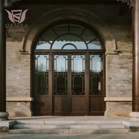 Ventanas Orientales Chinas Modernas con Aislamiento Térmico y Acústico, Ventanas Abatibles Horizontales Retro de Doble Vidrio y Aleación de Aluminio para Apartamento