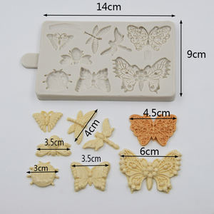 3D Dieren Vorm Cookies Chocolade Schimmel Libel Vlinder Fondant Taart Decoratie Siliconen Mallen - Product Image 3