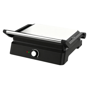 Grill panini électrique professionnel, plaque fixe antiadhésive, grill de contact 180° ° Machine à sandwichs ouverts avec bac de récupération des graisses pour la cuisine à domicile - Product Image 1