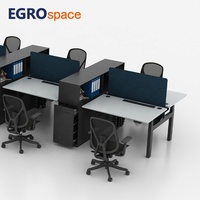 EGROspace Table ergonomique électrique sur pied Mobilier de bureau Bureau réglable en hauteur pour ordinateur
