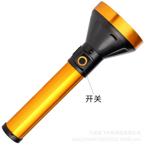 กอล์ฟเอนไฟฉายแบบชาร์จไฟได้ LED ตัวเครื่องอะลูมิเนียมอัลลอยด์ ปุ่มกด ไฟฉุกเฉินสำหรับใช้งานกลางแจ้ง - Product Image 2