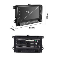 7 inç Carplay araba radyo dokunmatik ekran GPS VW POLO GOLF için 5 6 artı PASSAT B6 JETTA TIGUAN TOURAN SHARAN CD Dashboard