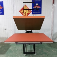 Presse à chaleur manuelle haute pression 80x100cm (31x39 pouces) grand format pour la production en série de vêtements par sublimation