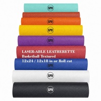 Tissu en similicuir laser, cuir gravable au laser, cuir laserable, cuir PU couleur laser avec texture de ballon de basket