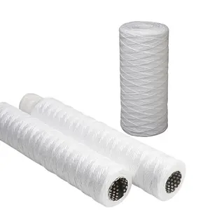 Industrial water filtration 4.5''x30 string wire winding filter 30 inch 0.01um PCB electroplating spiral wound filter cartridge