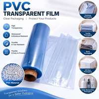 Film en PVC souple de qualité alimentaire personnalisé, résistant à l'humidité, en rouleau, pour l'artisanat et l'emballage