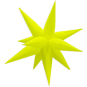 Estrella Multipunta Neon Amarillo 67Cm Décorations de fête 12 pièces par sac - Product Image 4