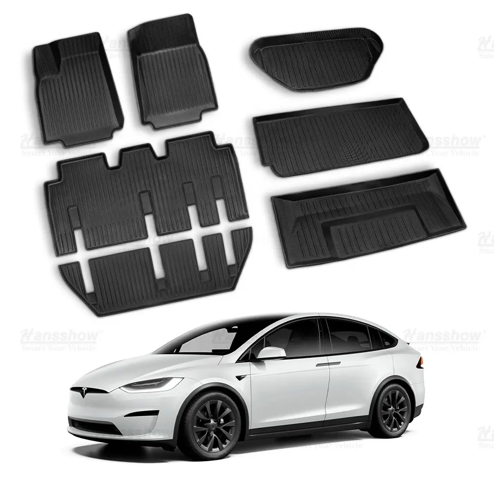 Hansshow Model X tappetini 7 posti per accessori interni Tesla Model X 2021 2022 2023