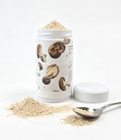 Boîte de rangement en fer blanc ronde anti-rouille de qualité alimentaire 100g 250g pour thé, café, épices, herbes, avec couvercle à vis hermétique, boîte en fer blanc en forme de champignon