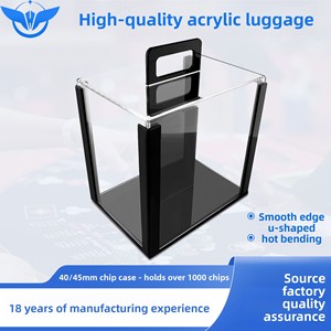 Boîte <span class=keywords><strong>de</strong></span> rangement portable pour jetons <span class=keywords><strong>de</strong></span> poker et <span class=keywords><strong>de</strong></span> jeux <span class=keywords><strong>de</strong></span> cartes 40/45mm – Idéale pour les jeunes et les adultes – OEM ODM – Autres matériaux - Product Image 5