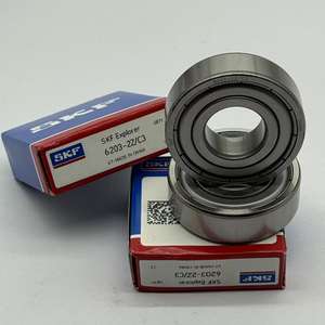 Roulement à billes à gorge profonde silencieux à grande vitesse <span class=keywords><strong>SKF</strong></span> d'origine <span class=keywords><strong>6203</strong></span>-2Z/C3 en acier chromé à une rangée, économique, taille 15x42x12mm - Product Image 4