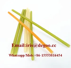 Made in China Drinking rice straw make machine/Extruded edible straw production line Jinan DG machinery company