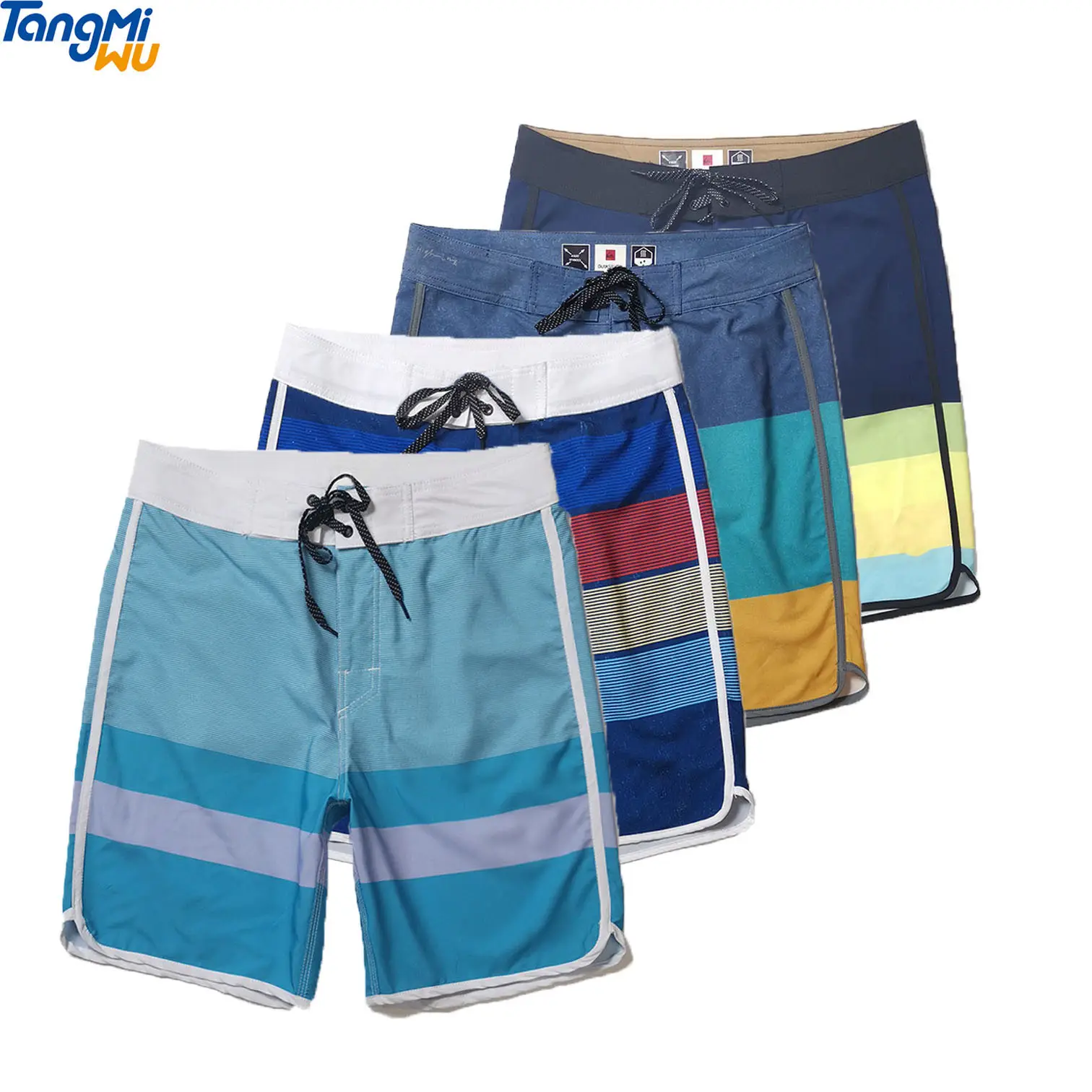 กางเกงว่ายน้ำขาสั้นสำหรับผู้ชาย,กางเกงว่ายน้ำ5ทางพิมพ์โลโก้ได้ตามต้องการกางเกงขาสั้นเดินชายหาดกางเกงแห้งเร็ว