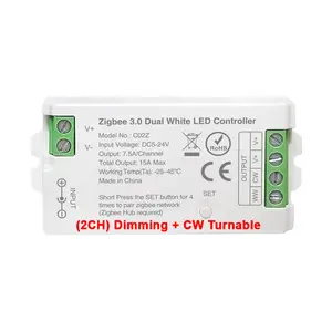 LEDEAST C02Z Tensão de entrada DC5-24 Zigbee CW Controlador de LED para Luzes de Casa Inteligente por Tuya Smart Life APP