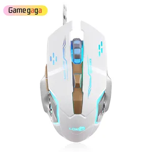 GM20 משחק עכבר מגניב RGB אור משחקי עכבר USB מחשב נייד Wired עכבר למשחקים מחשב נייד