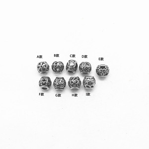 yunnique Stainless Steel Round Beads With Floral Pattern For Bracelet Making 8mm Casting Metal <b>Spacer</b> Beads - Product Image 4