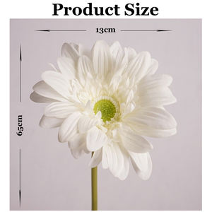 بيع بالجملة طاولة ديكور منزلي بيضاء عالية الجودة مصنوعة يدويًا بلمسة حقيقية لاتكس زهرة جربرا - Product Image 3