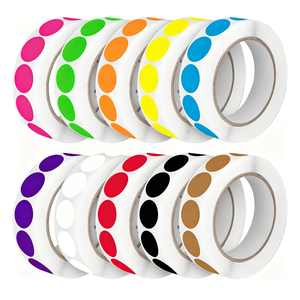 Etiquetas Adhesivas de Papel en Rollo, Circulares, Fluorescentes, de Neón, de 1, 2, 3 y 4 Pulgadas, Personalizables en Color y Tamaño - Product Image 2