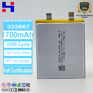 Batterie Li-polymère 3,8 V 1700 mAh 335667, cellule Lipo rechargeable ultra-mince de 3,3 mm pour tablette PC et ordinateur portable - Product Image 1