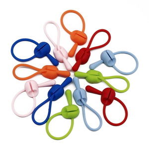 Silicone solido filo Bundler fibbia Desktop Strap-On cavo dati per cuffie Organizer elasticizzato Silicone corda cavo fascette prodotto - Product Image 5