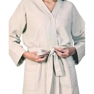 Albornoz de hotel 100% algodón, conjunto de albornoz de rizo suave y absorbente, albornoz de lujo para spa y baño, para hombres, mujeres y adultos, cómodo. - Product Image 2