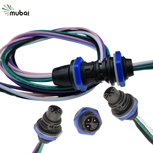 M19 3 + 2pin tự khóa kết nối không thấm nước IP67 nhà máy trong nhà đèn 300V 15A tùy chỉnh Cáp LED chiếu sáng điện cắm - Product Image 1