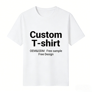 Simple Style 100% Cotton Knitted Fabric Soft T-Shirt Promotional Apparel Creative Digital Printing Design for Business Gifts