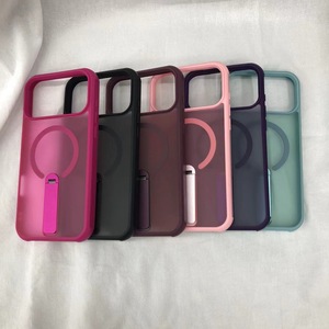 Hot Bán Tùy Chỉnh Frosted Magnetic Điện Thoại Di Động Trường Hợp Với Chân Đế Cho Iphone 17 16 Thiết Kế Sang Trọng <span class=keywords><strong>Fancy</strong></span> Điện Thoại Bao Gồm - Product Image 6