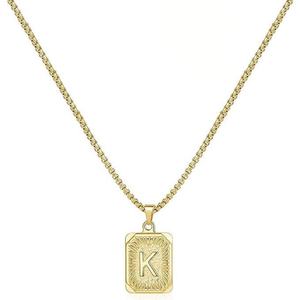 Nouveau design, vente en gros, colliers personnalisés anti-allergie, bijoux de mode à lettres polies haute brillance - Product Image 5