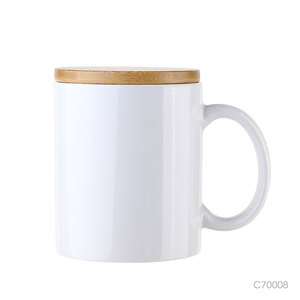 Taza <span class=keywords><strong>de</strong></span> Cerámica <span class=keywords><strong>de</strong></span> <span class=keywords><strong>2022</strong></span> con Tapa y Asa <span class=keywords><strong>de</strong></span> Bambú para Sublimación, Taza en Blanco, Tazas <span class=keywords><strong>de</strong></span> Cerámica Blanca, Tazas <span class=keywords><strong>de</strong></span> Café <span class=keywords><strong>de</strong></span> Cerámica Artísticas - Product Image 3