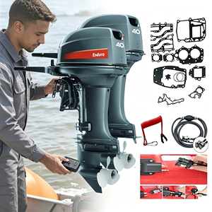 Motor de Gasolina de 40 HP y 2 Tiempos Compatible con Sistema de Elevación de Potencia de Alto Rendimiento para Barcos de Pesca - Product Image 3