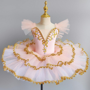 Gaun Tutu Balet Warna Cerah untuk Pertunjukan Anak Perempuan, Haute Couture, Laris, Dibuat Sesuai Pesanan, Modis, Berkualitas Tinggi - Product Image 2