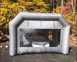 Couverture gonflable d'inondation de voiture de <span class=keywords><strong>bulle</strong></span> imperméable recommander offre spéciale tente pliable extérieure portative de garage de voiture - Product Image 1