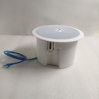 Haut-parleurs de plafond SIP KNTECH 15W, système de sonorisation IP pour réseau de télécommunications VoIP, alimentation PoE RJ45, en plastique ABS