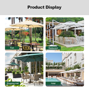 Meubles de jardin Parasosl d'extérieur <span class=keywords><strong>Parasol</strong></span> étanche 9ft Aluminium Roma Patio Market Restaurant Parasols Grand <span class=keywords><strong>Parasol</strong></span> de jardin - Product Image 4