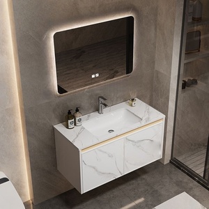 Nouvelle armoire de salle de bain intelligente avec lavabo intégré en céramique - Product Image 4