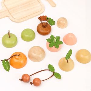 Juguete Montessori de Madera con Diseño de Comida para Niños Pequeños, Regalo, Juego de Cocina para Cortar Frutas, Juguetes de Imitación - Product Image 5