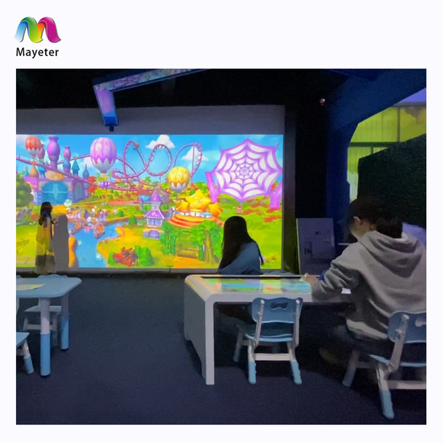 Indoor Playground 3D Hologram Projector Interactive Painting Table Wall Projection System Game for Kid
