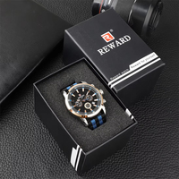 Boîte cadeau en papier de luxe écologique avec logo personnalisé et insert en mousse pour l'emballage de montres-bracelets